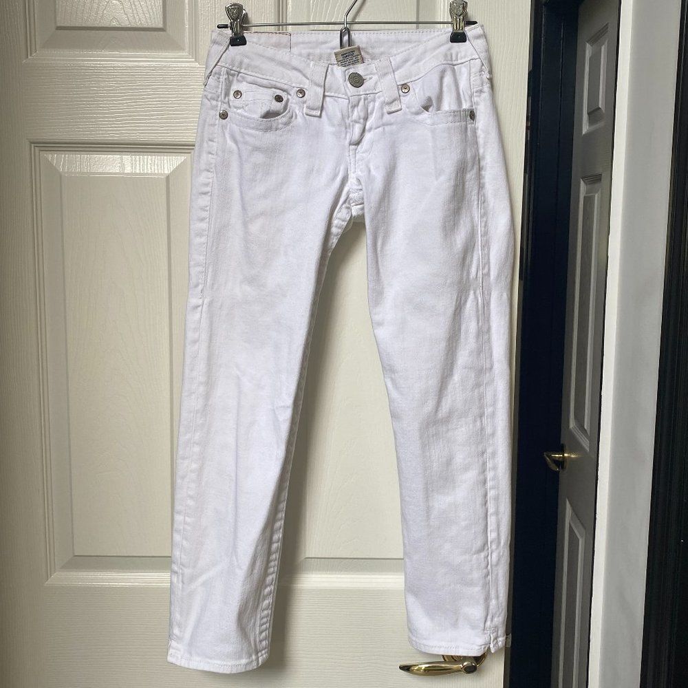 White True Religion Capri Jeans
